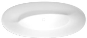 Polysan Noya vrijstaand bad solid surface wit mat 170x76cm