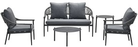 Garden Impressions Charly loungeset 5-delig - grijs