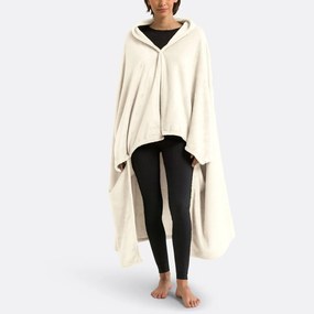 Fleece plaid met mouwen, recycled polyester, Javi