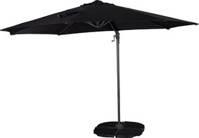 The Outsider Ronde Zweefparasol - Jip - Zwart  - 300cm - The Outsider