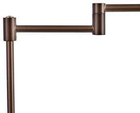 Design vloerlamp donker brons incl. LED met touch dimmer - Notia