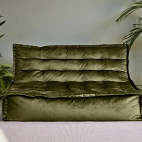 Cloudy Velvet Zitzak - Olive