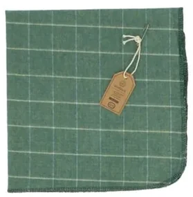Stofdoek, biologische katoen, groen, 45 x 45 cm