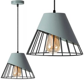 HANGLAMP GRIJS METAAL APP229-1CP