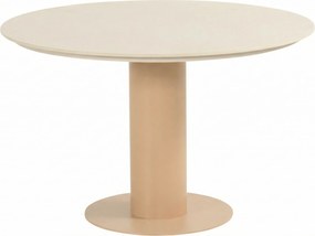 Dining Tuintafel rond 120 cm Keramiek steen Taupe Girona