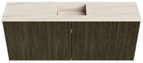 Mondiaz Joya DLux 100cm toiletmeubel shadow met wastafel faye midden zonder kraangat meli