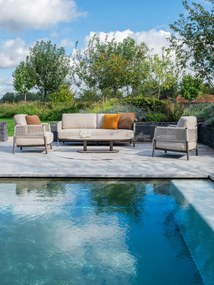 4 Seasons Outdoor Savanne loungestoel terre Loungestoel   bruin weerbestendig