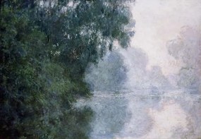 Monet, Claude - Kunstdruk Morning on the Seine, Effect of Mist; Matinee sur la Seine, Effet de Brume, (40 x 26.7 cm)