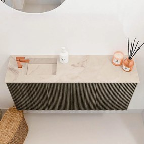 Mondiaz Joya DLux 90cm toiletmeubel shadow met wastafel faye links 1 kraangat frappe