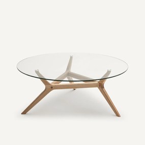 Salontafel in eik Ø90 cm, Maricielo