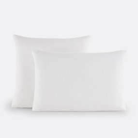 Kussensloop in katoensatijn, Opale gestreept