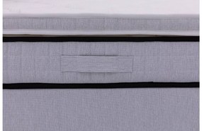 Goossens Basic Boxspring Compleet Finn, 180 x 200 cm box (= 2x 90cmx 200cm) 1x matras gestoffeerd pocketvering, 1x matrastopper gestoffeerd