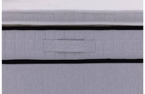 Goossens Basic Boxspring Compleet Finn, 160 x 200 cm box (= 2x 80cmx 200cm) 1x matras gestoffeerd pocketvering, 1x matrastopper gestoffeerd