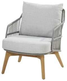 4 Seasons Outdoor Ancora loungeset teak Silver grey SALE Loungeset   houtkleur weerbestendig