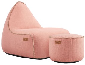 Cobana Lounge Stoel & Pouf Outdoor - Rose