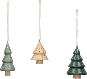 Hangers, hout, set van 3 bomen