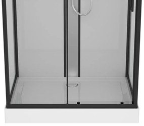 Badstuber Boston complete douchecabine 120x90x215cm zwart mat