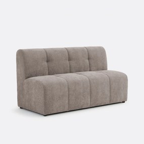 Modulaire bank, 3-zits, van fijn chenille, ANETA