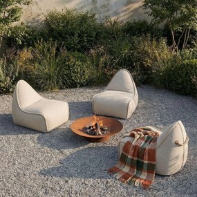 Cobana Lounge Stoel & Pouf Outdoor - Kirra Sand