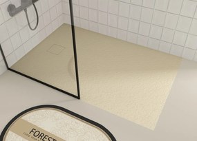 Saniclear Naxos SMC douchebak stone-look 120x80cm beige mat