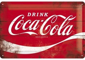 Metalen wandbord Coca-Cola - Logo Classic, (30 x 20 cm)