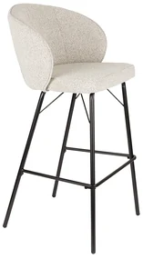 Beige Barkruk Met Ronde Rugleuning
