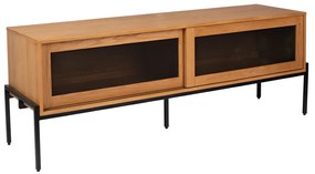 Zuiver Hardy Tv-meubel Met Schuifdeuren Eiken - 160x45x60cm.