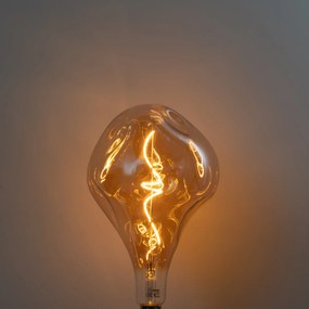 E27 dimbare LED lamp spiraal filament PS160 amber 6W 340 lm 1800K