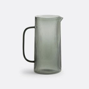 Karaf in geribbeld glas, Stria