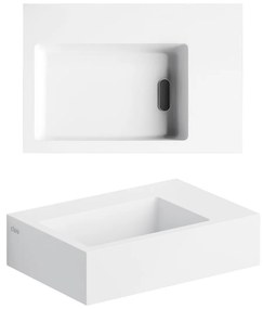 Clou Flush 2 fontein 36cm solid surface wit mat