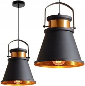 Plafondlamp ASTI C Zwart / Goud