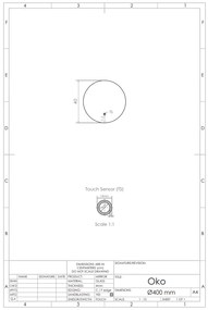 Gliss Design Oko ronde spiegel met verlichting en verwarming 40cm