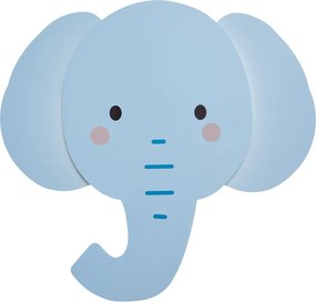 Kinder wandlamp blauw incl. LED 3-staps dimbaar - Ellie the Elephant