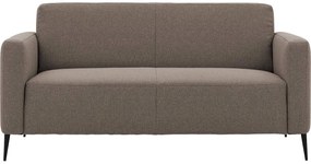 Goossens  Key West bruin, stof, 2,5-zits, modern design