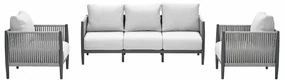 Garden Impressions Tavira loungeset 3-delig - grey sand