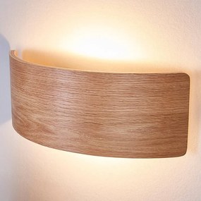 Aantrekkelijke houten wandlamp Rafailia met LEDs - lampen-24