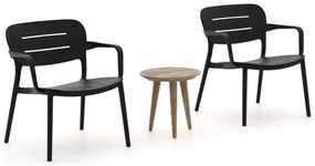 Bistro- en balkonset Forza  | 2 personen | Tuinset kunststof | 3-delig | Kees Smit Tuinmeubelen