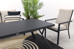 Sergio lounge dining set met stoel - Carbon/Desert - 3-delig links