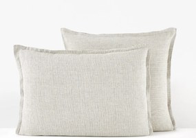 Gestreept kussensloop in gewassen linnen Limona