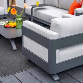 Garden Impressions Medellin loungeset 5-delig – carbon black - Valley sand