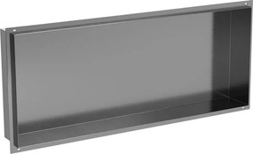Mexen X-Wall-NR nisplank zonder rand 75 x 30 cm, geborsteld pistoolgrijs - 19E1753010