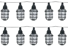 Luxform Tuinlichtsnoer Corsica solar LED transparant en zwart
