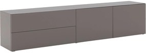 Goossens Excellent Dressoir Monza Zijdeglans, El439ac b = bodemelement 2 deuren vst rechts 2 laden vst links
