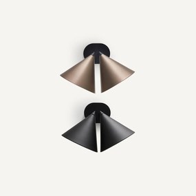 Wandlamp met dubbele kegel Moke