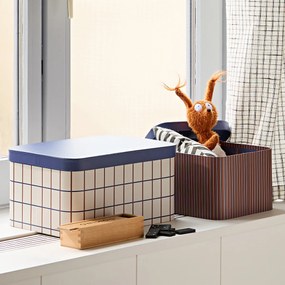 Set van 2 stapelbare dozen met deksels, Donato