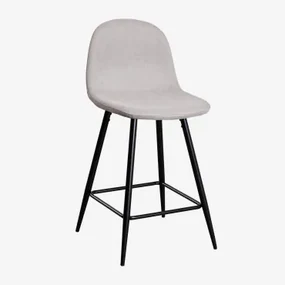 Verpakking Van 4 Glamm Hoge Krukken Grijs – Beton & ↑65 Cm & Zwart - Sklum