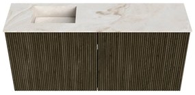 Mondiaz Joya DLux 90cm toiletmeubel shadow met wastafel faye links 1 kraangat frappe