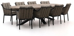 Apple Bee Milou/ROUGH-Y Ellips 280cm dining tuinset 9-delig