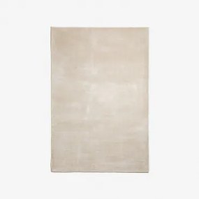 Rechthoekig Tapijt Van Polyester Daroca Beige – Crème & 160 X 230 Cm - Sklum