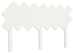 vidaXL Hoofdbord 141x3x80,5 cm massief grenenhout wit